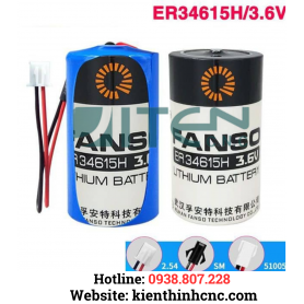 Pin nuôi nguồn PLC Fanso ER34615H size D Lithium 3.6V